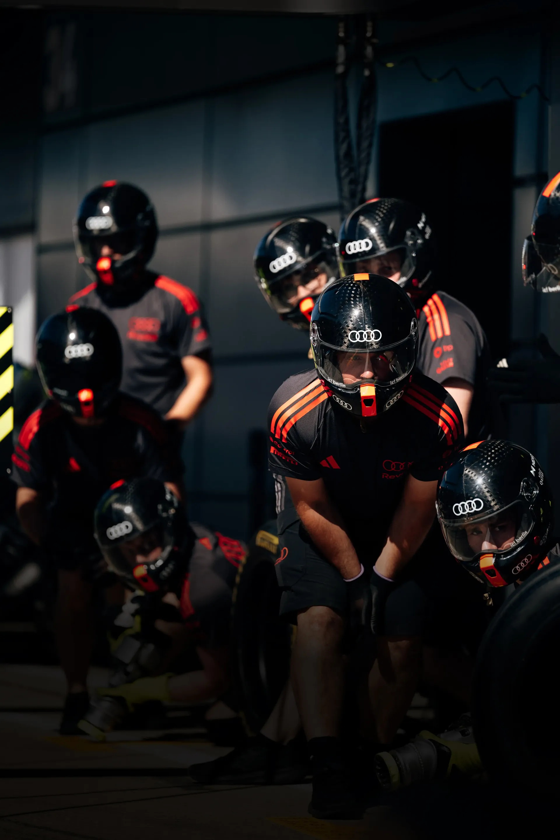 Audi garage crew