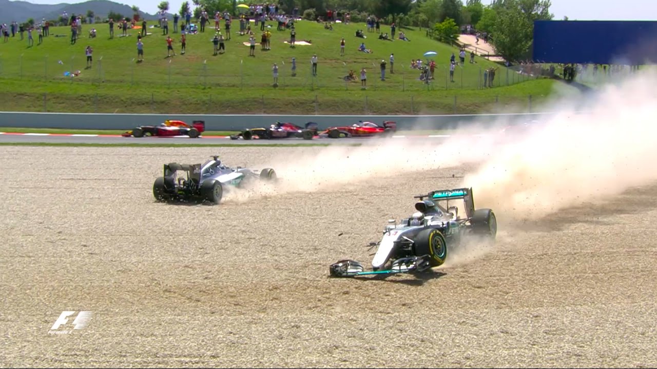 2016 西班牙站 Mercedes 隊友首圈碰撞