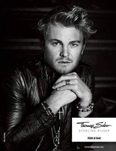 Nico Rosberg Thomas Sabo Rebel at Heart 黑白形象照